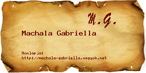 Machala Gabriella névjegykártya